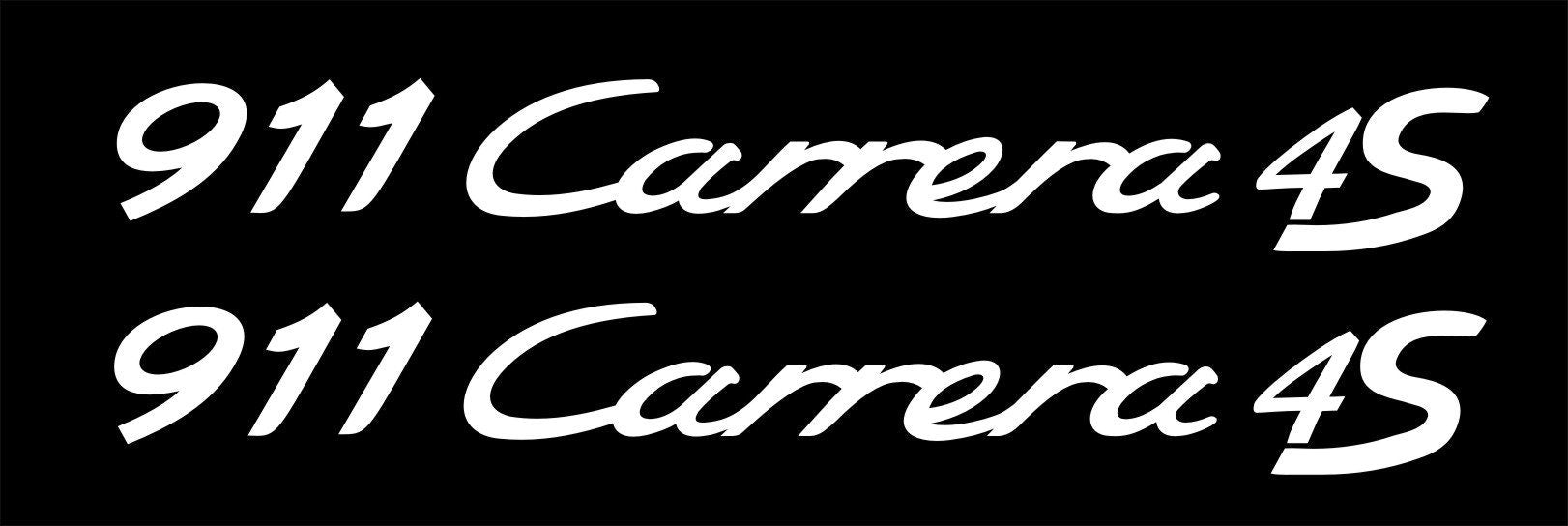911 Carrera 4S Porsche decals TWO (2) 240 x 30 mm each CONFIRM your color