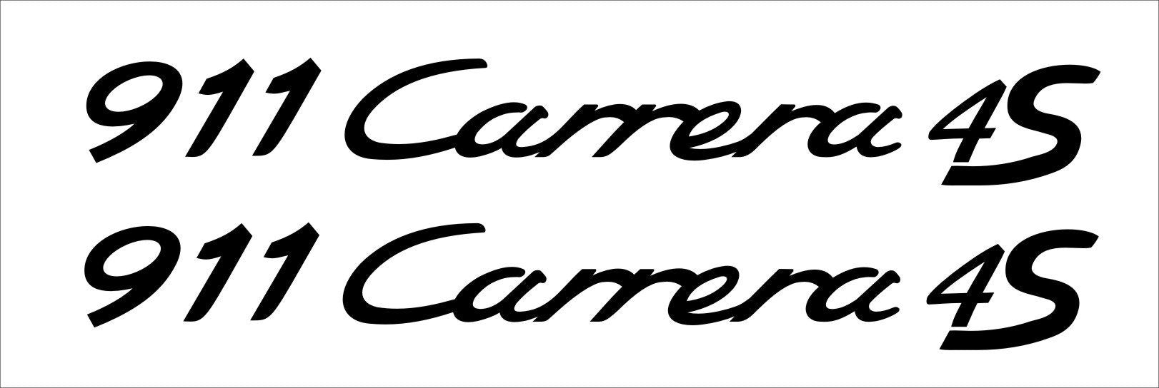 911 Carrera 4S Porsche decals TWO (2) 240 x 30 mm each CONFIRM your color