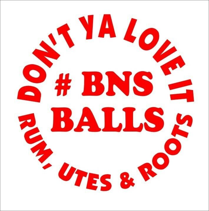 BNS BALLS vinyl decal 170 mm CONFIRM your color