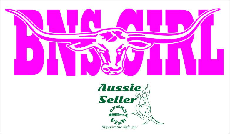 BNS GIRL  vinyl decal 260 x 80 mm CONFIRM your color
