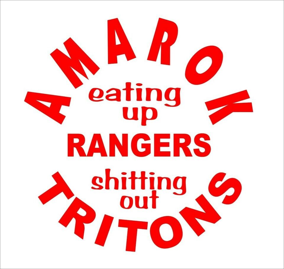 AMAROK eating funny vinyl decal 150 mm CONFIRM your color
