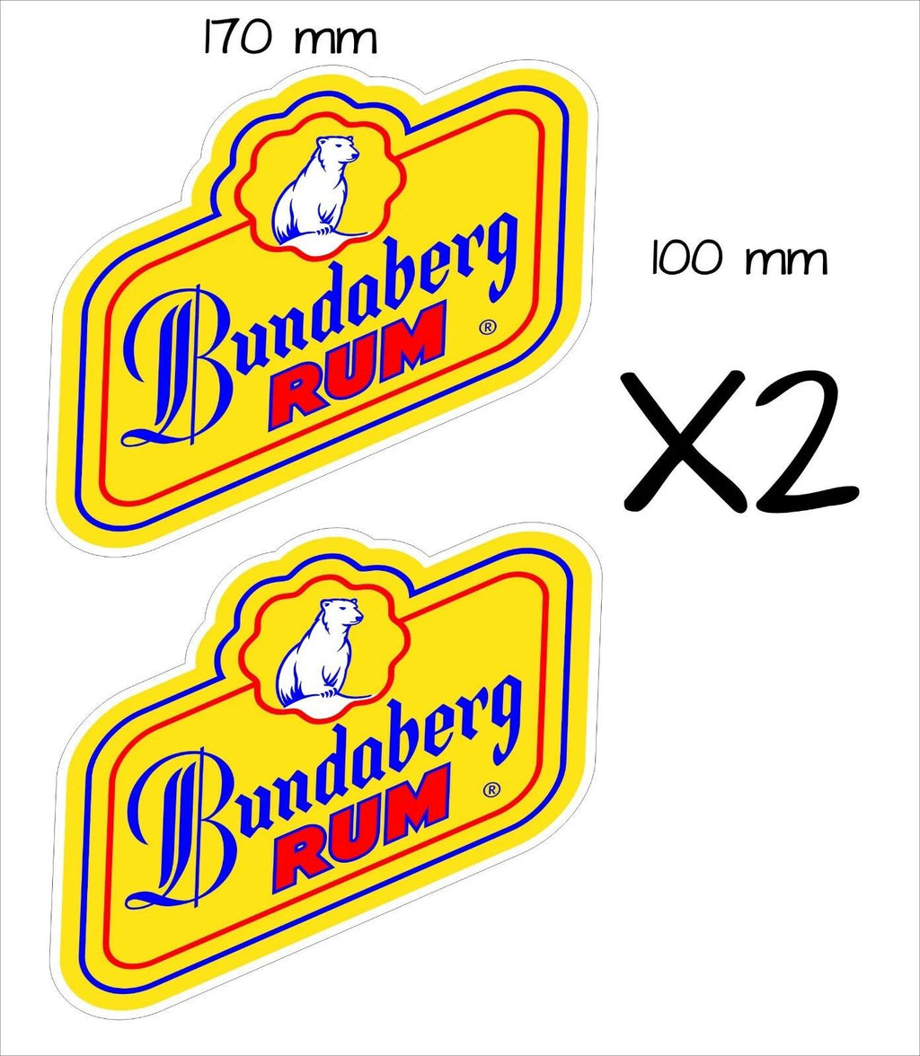 Bundy Blue Stickers TWO (2) 170 x 100 mm each