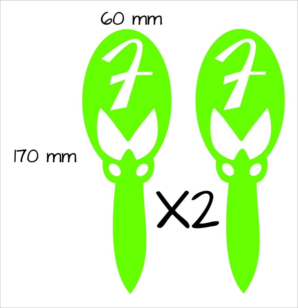 BOBA FETT vinyl decals TWO (2) 170 x 60 mm  each CONFIRM your color