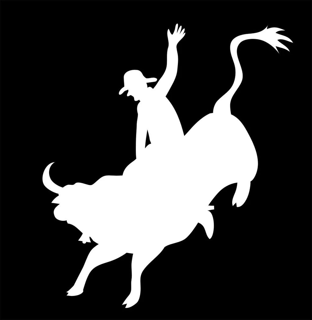 Bull Rider vinyl decal 150 x 170 mm CONFIRM your color