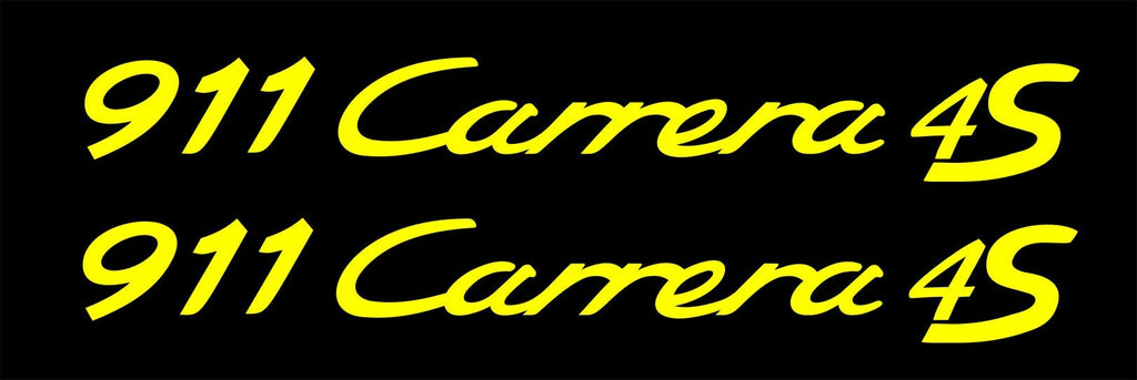 911 Carrera 4S Porsche decals TWO (2) 240 x 30 mm each CONFIRM your color