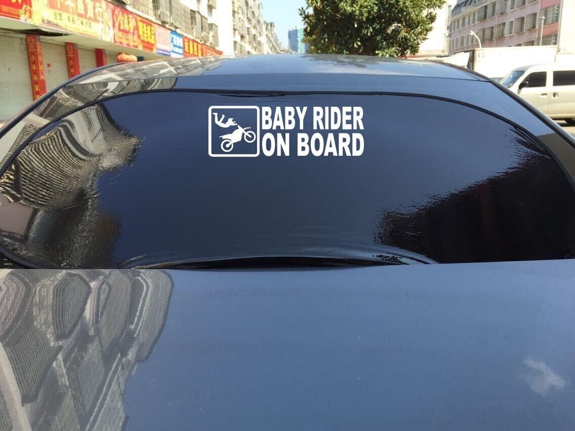 Baby Rider On Board decal 260 x 65 mm CONFIRM your color