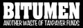 BITUMEN funny 4WD vinyl decal 260 x 80 mm CONFIRM your color