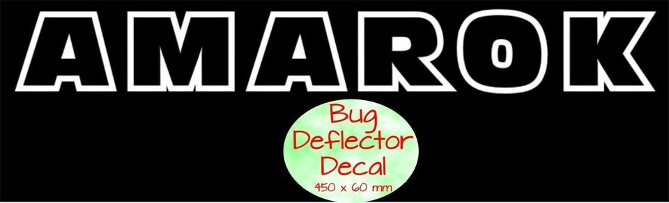 AMAROK Bug Deflector decal 450 x 60 mm choose your color