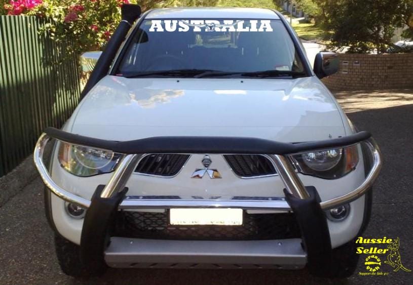 Australia longhorn banner vinyl decal  LARGE 1000 x 100 mm CONFIRM your color