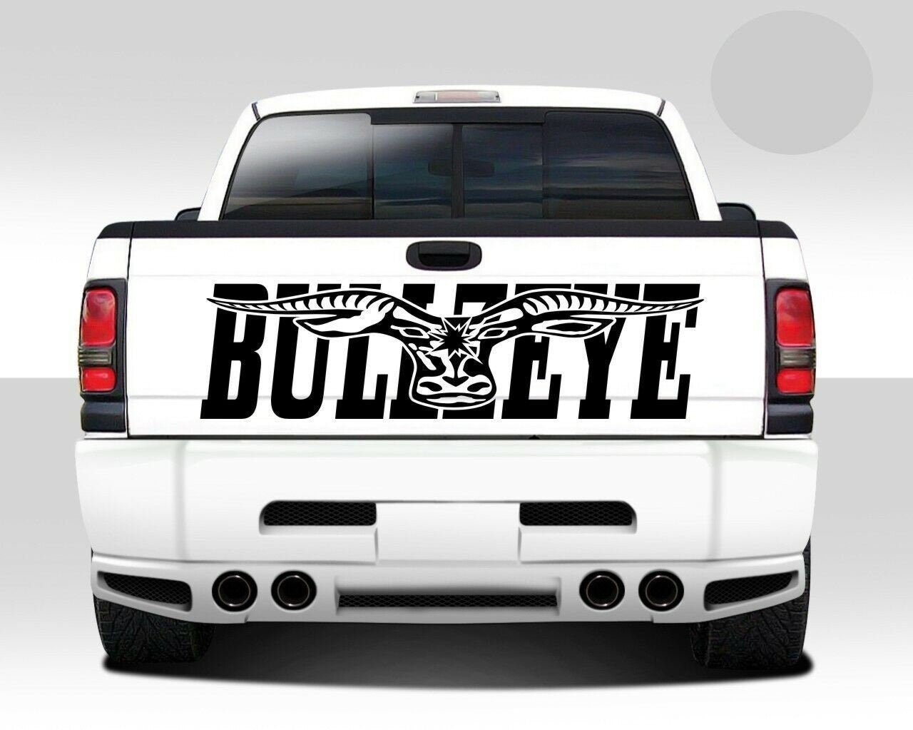 BULLZEYE Longhorn vinyl decal LARGE 1100 x 275 CONFIRM your color