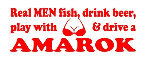 AMAROK funny vinyl decal 260 x 80 mm CONFIRM your color