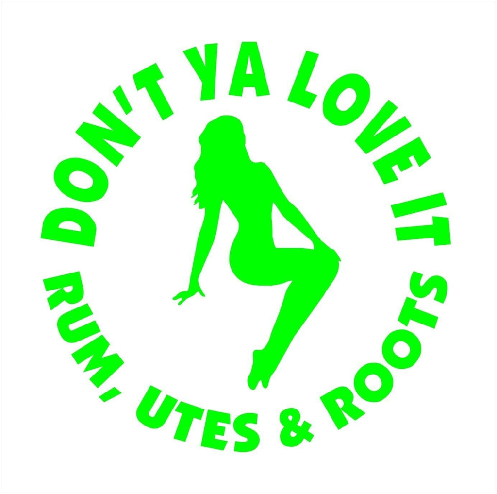 BNS Ute funny vinyl decal 170 mm CONFIRM your color