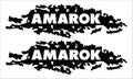AMAROK mud splash vinyl decals TWO (2)  500 x 150 mm each CONFIRM your color