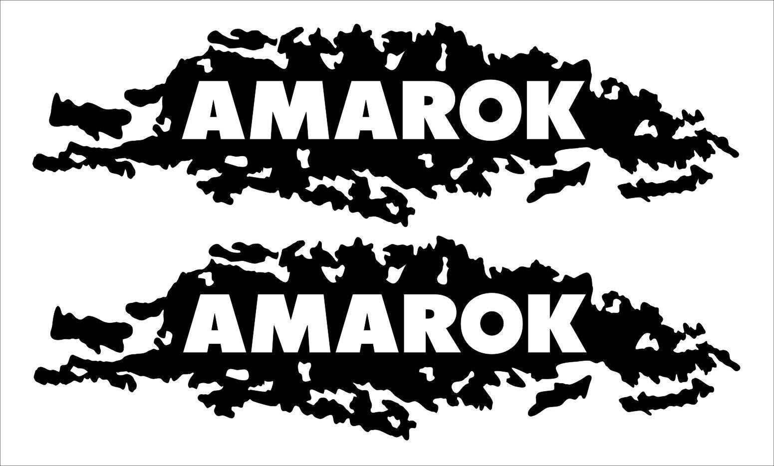 AMAROK mud splash vinyl decals TWO (2)  500 x 150 mm each CONFIRM your color