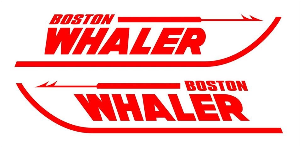 Boston Whaler Boat decals TWO (2) 700 x 140 mm each CONFIRM your color