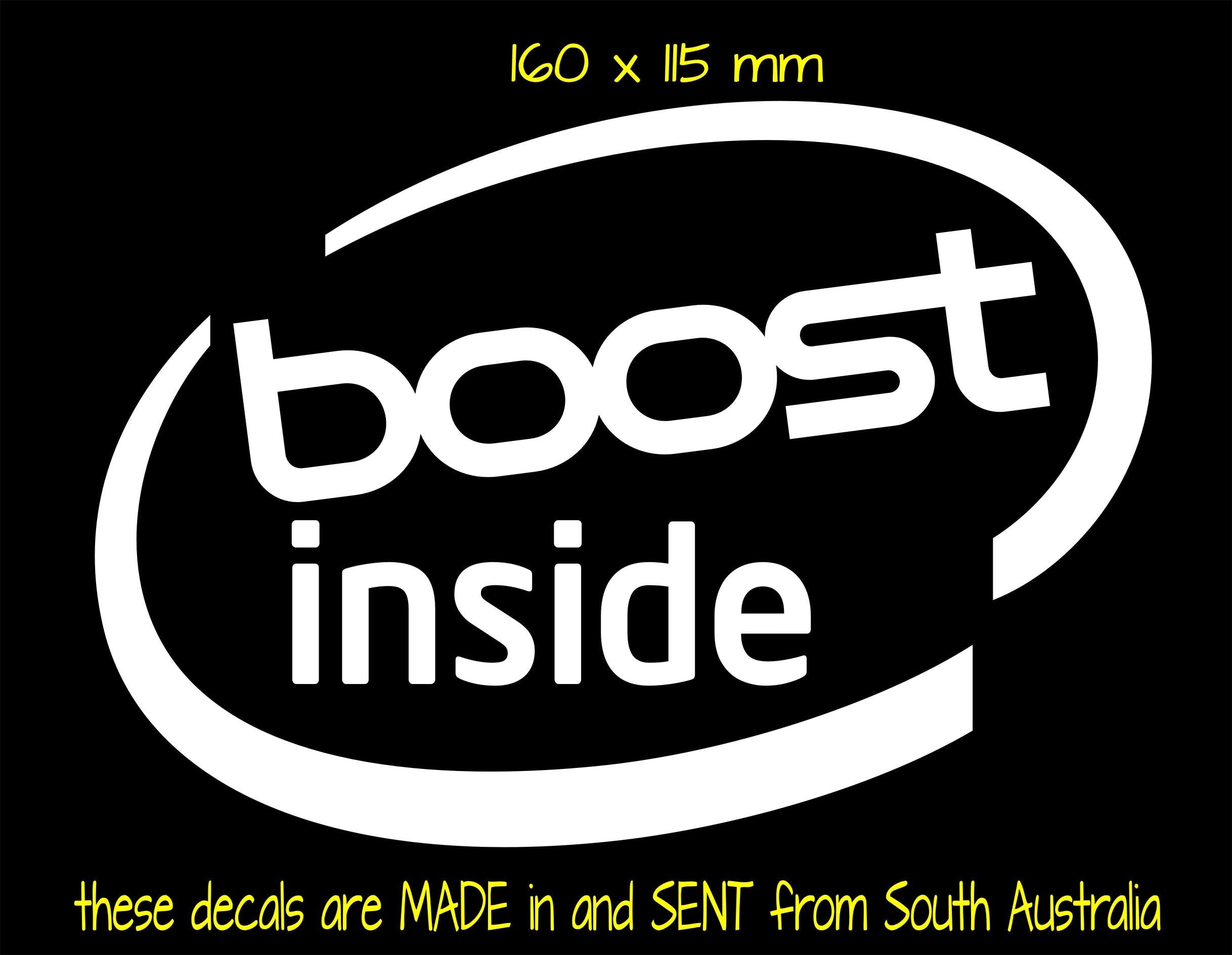 BOOST Inside funny decal 160 x 115 mm CONFIRM your color