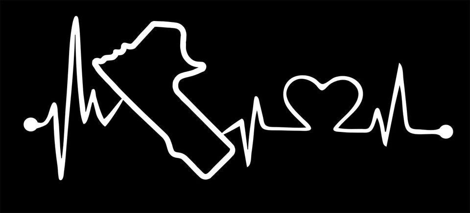 BATHURST Heartbeat vinyl decal 200 x 90 mm CONFIRM your color
