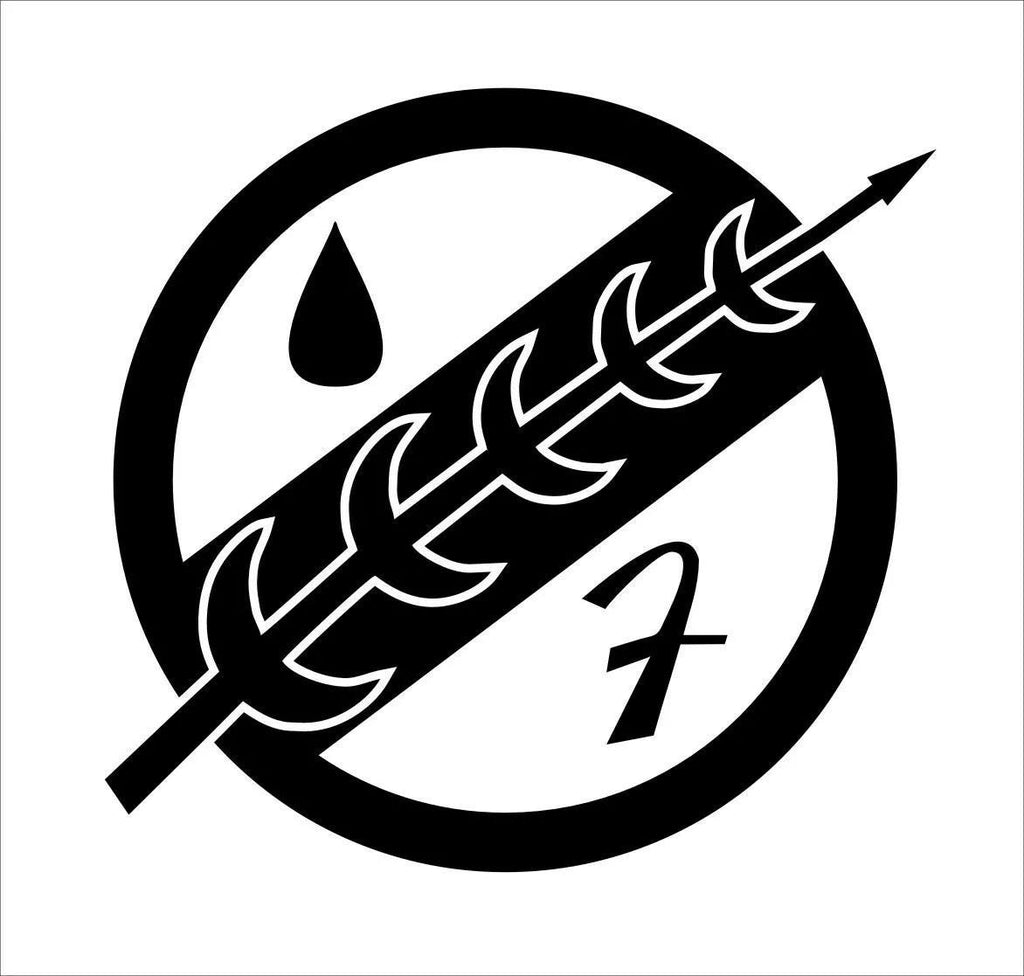 BOBA FETT crest vinyl decal 170 x 160 mm  CONFIRM your color