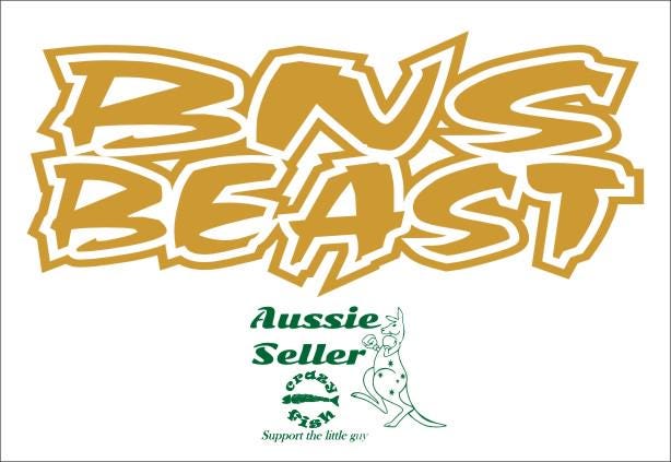 BNS BEAST vinyl decal 200 x 90 mm CONFIRM your color