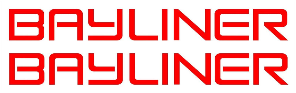BAYLINER Boat decals TWO (2)  900 x 100 mm each CONFIRM your color