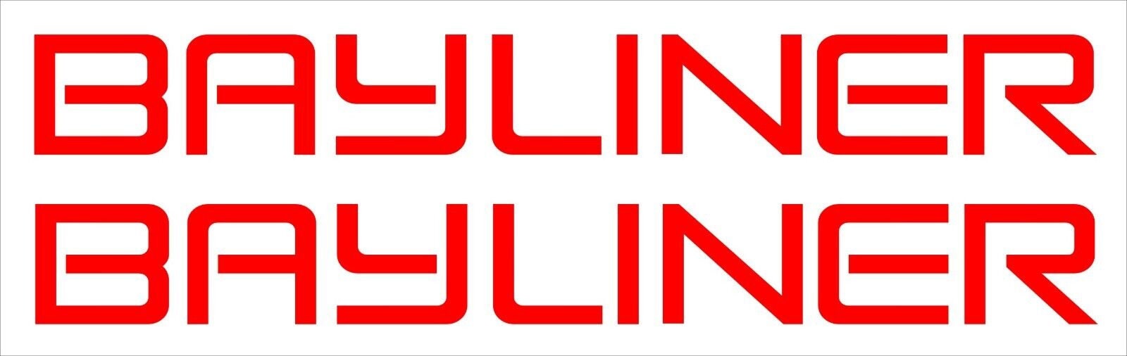 BAYLINER Boat decals TWO (2)  900 x 100 mm each CONFIRM your color