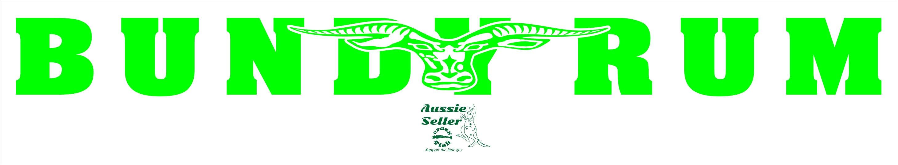 Bundy Rum banner vinyl decal LARGE 1000 x 90 mm CONFIRM your color
