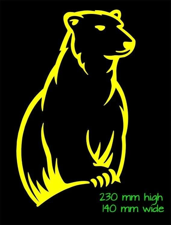 Bundy Bear vinyl decal 230 x 140 mm CONFIRM your color