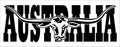 AUSTRALIA bullhorn vinyl decal  260 x 85 mm CONFIRM your color