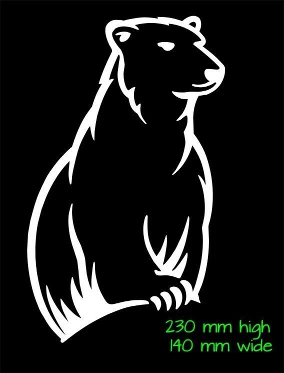 Bundy Bear vinyl decal 230 x 140 mm CONFIRM your color