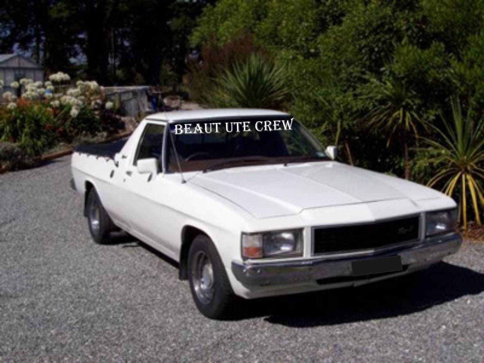 Beaut Ute Crew vinyl decal LARGE 1100 x 120 mm CONFIRM your color