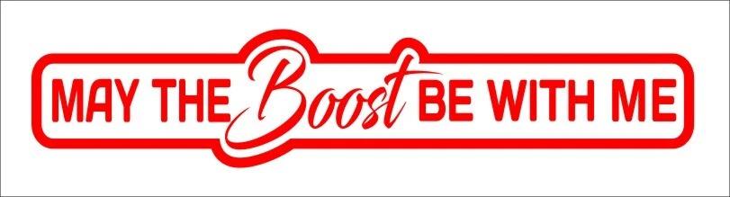 BOOST funny racing vinyl decal 260 x 55 mm CONFIRM your color