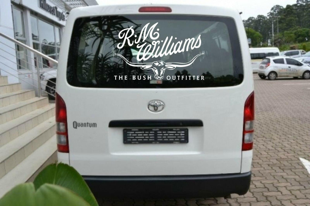 Bush Outfitter  LARGE vinyl decal 700 x 450 mm CONFIRM your color