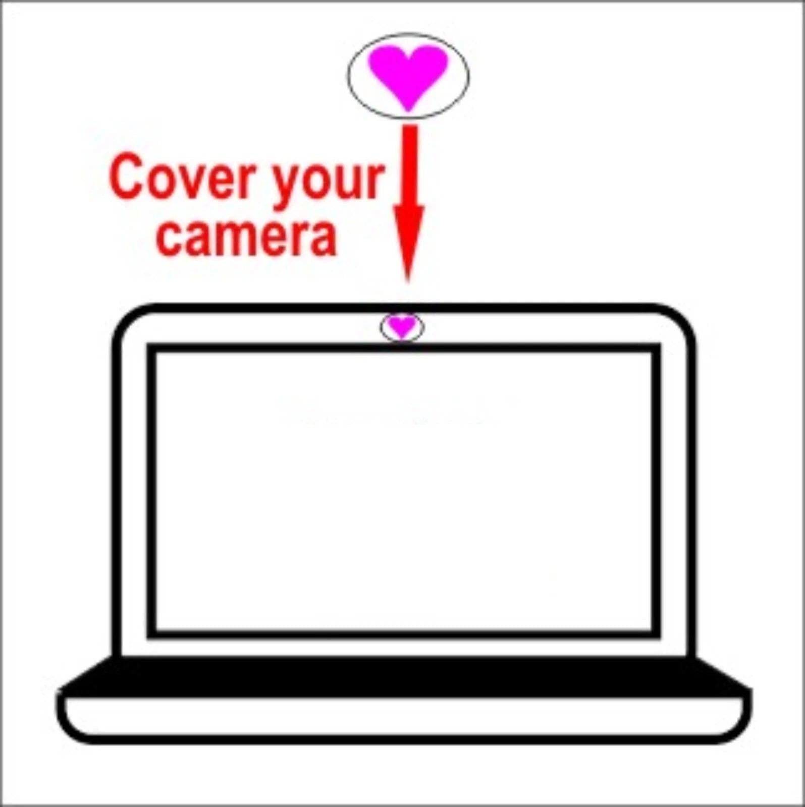 Camera block out Stickers TEN (10) 20 x 15 mm each