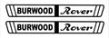 BURWOOD Rover retro Boat decals TWO (2) 1000 x 130 mm each CONFIRM your color