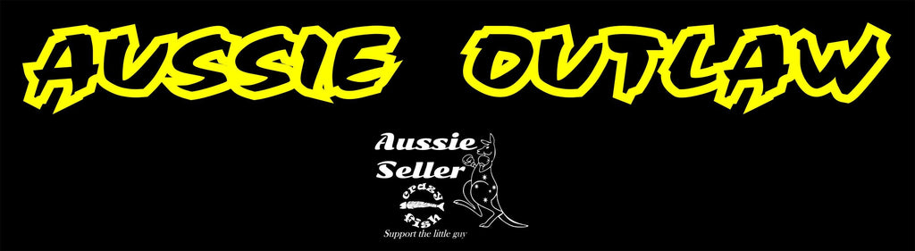 AUSSIE OUTLAW vinyl decal LARGE 950 x 100 mm Confirm your color