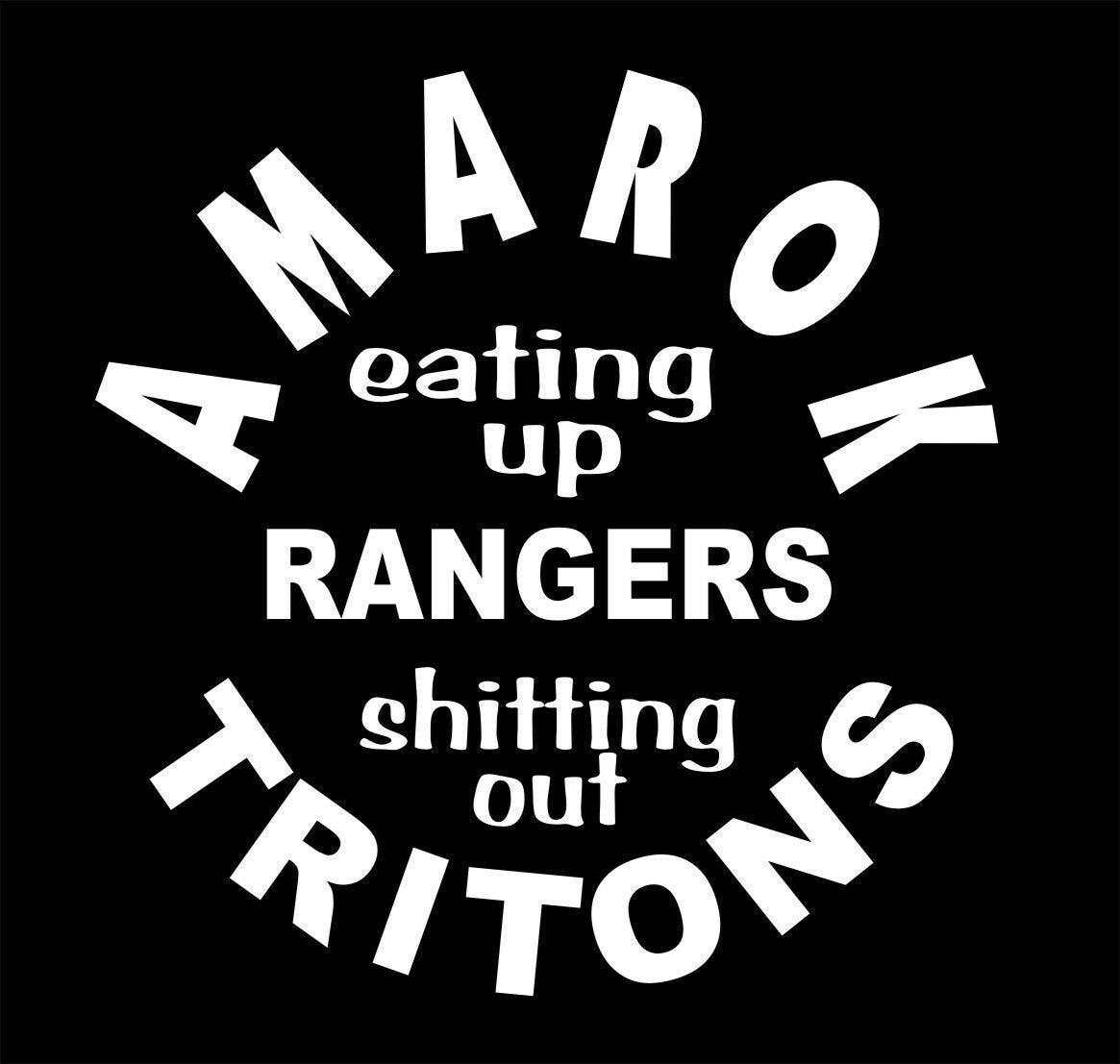 AMAROK eating funny vinyl decal 150 mm CONFIRM your color