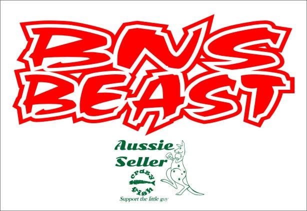 BNS BEAST vinyl decal 200 x 90 mm CONFIRM your color