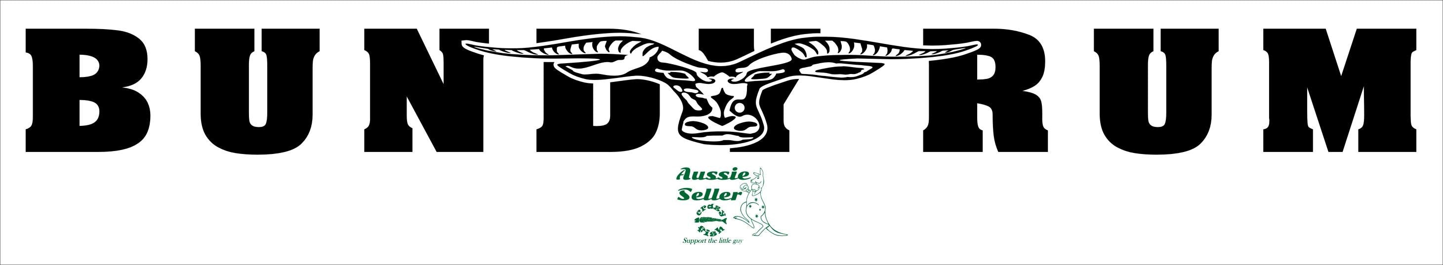 Bundy Rum banner vinyl decal LARGE 1000 x 90 mm CONFIRM your color