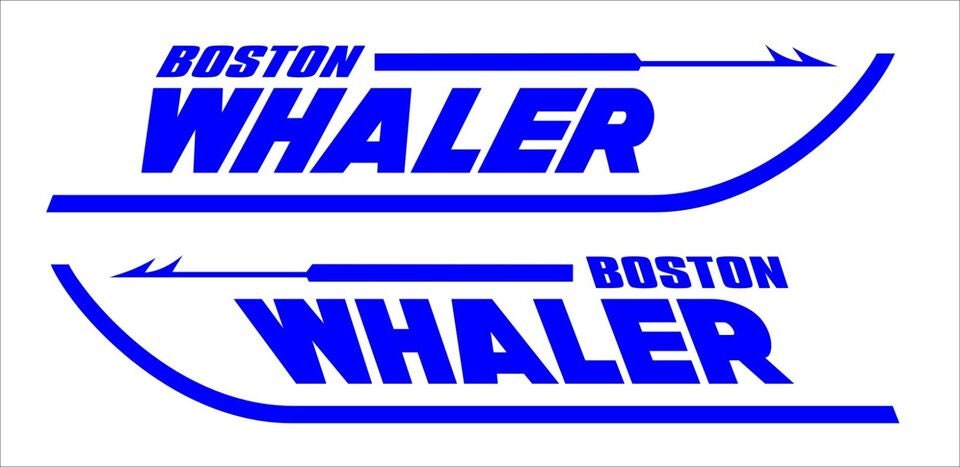 Boston Whaler Boat decals TWO (2) 700 x 140 mm each CONFIRM your color