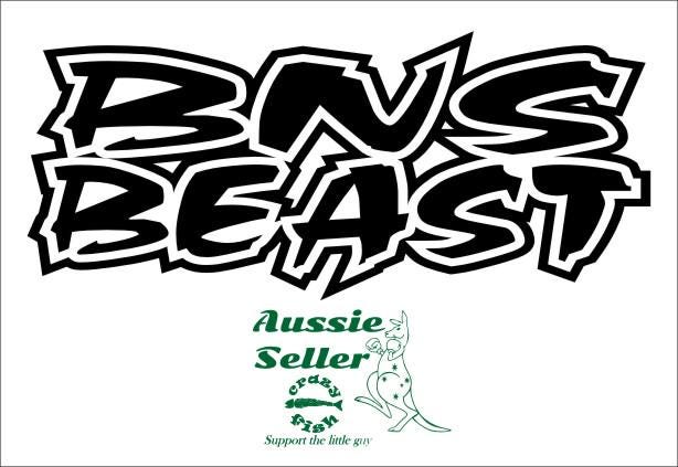 BNS BEAST vinyl decal 200 x 90 mm CONFIRM your color