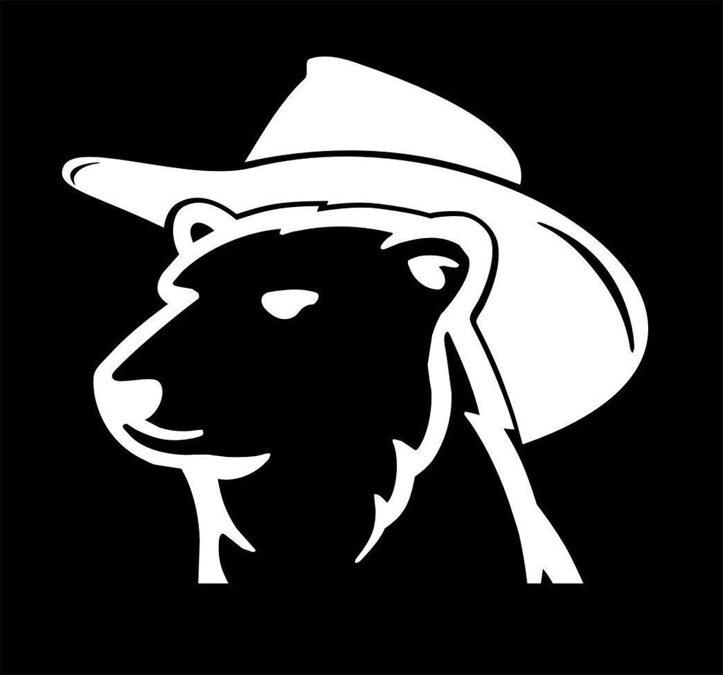 Bundy Bear Cowboy vinyl decal LARGE 555 x 500 mm CONFIRM your color