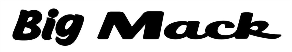 Big Mack banner vinyl decal LARGE 1100 x 150 mm CONFIRM your color